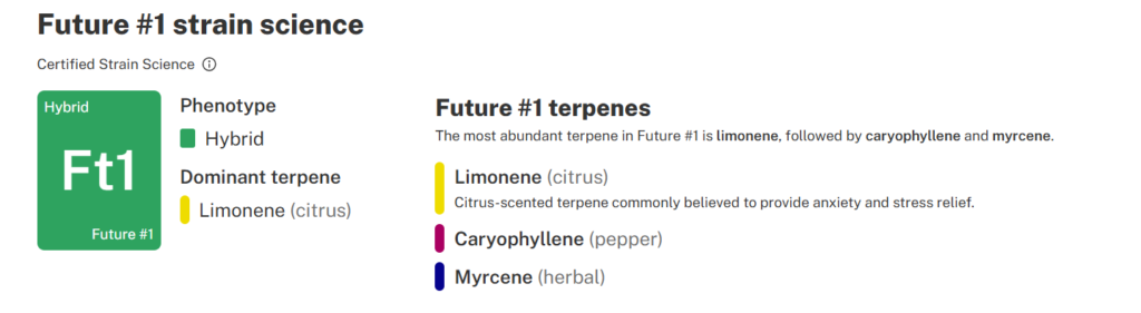 Future 1 strain science full terpenes